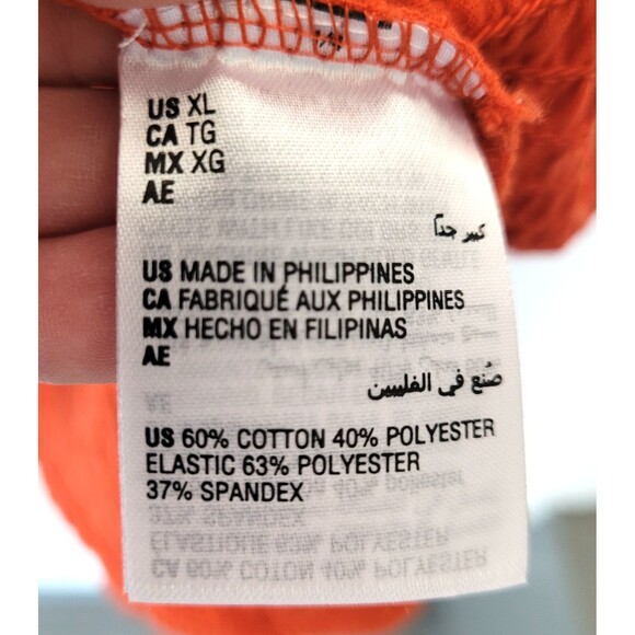 NWT INC International Concepts XL Orange Smocked High Neck Tank Top Summer Fig - Picture 5 of 7